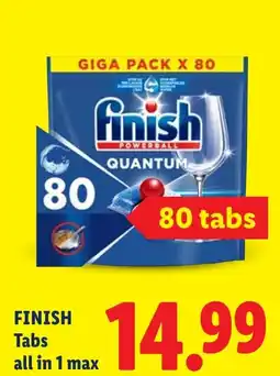 Lidl Finish tabs all in 1 max aanbieding
