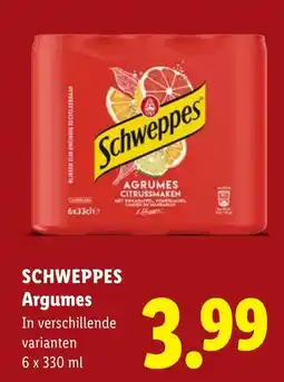Lidl Schweppes argumes aanbieding