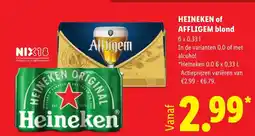 Lidl Heineken of affligem blond aanbieding