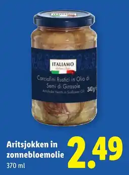 Lidl Aritsjokken in zonnebloemolie aanbieding