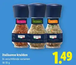 Lidl Italiaanse kruiden aanbieding