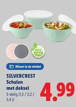 Lidl Silvercrest Schalen met deksel aanbieding