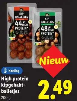 Lidl High protein kipgehakt- balletjes aanbieding