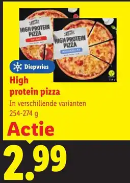Lidl High protein pizza aanbieding