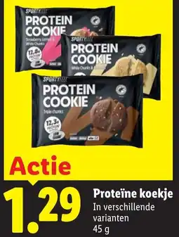 Lidl Proteïne koekje aanbieding