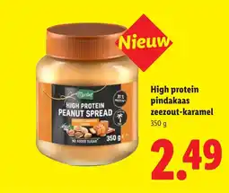 Lidl High protein pindakaas zeezout-karamel aanbieding