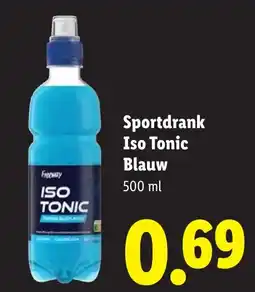 Lidl Sportdrank Iso Tonic Blauw aanbieding