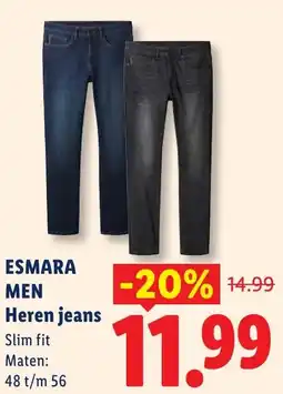 Lidl Esmara Men Heren jeans aanbieding