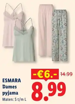 Lidl Esmara Dames pyjama aanbieding