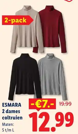 Lidl Esmara 2 dames coltruien aanbieding