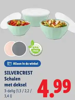 Lidl Silvercrest Schalen met deksel aanbieding