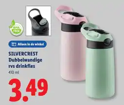 Lidl Silvercrest Dubbelwandige rvs drinkfles aanbieding
