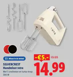 Lidl Silvercrest Handmixer retro aanbieding