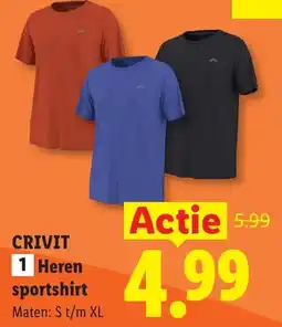 Lidl Crivit heren sportshirt aanbieding