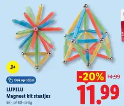Lidl Lupilu magneet kit staafjes aanbieding