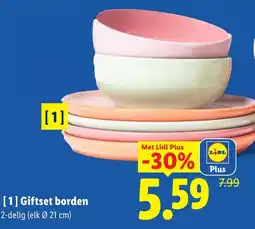Lidl Giftset borden aanbieding