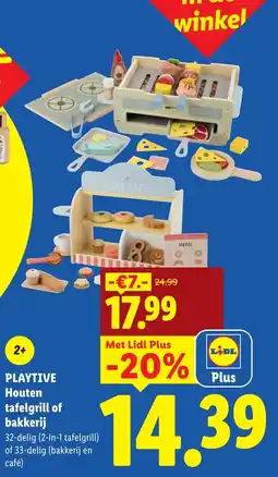 Lidl Playtive Houten tafelgrill of bakkerij aanbieding