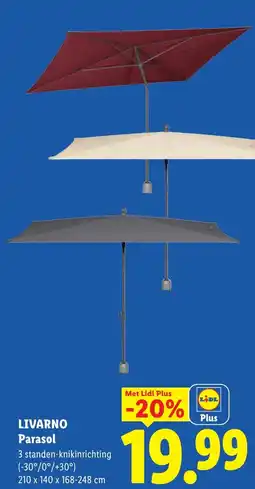 Lidl Livarno parasol aanbieding