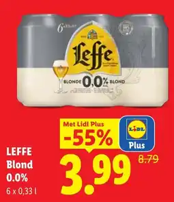 Lidl Leffe blond 0.0% aanbieding