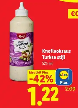 Lidl Knoflooksaus Turkse stijl aanbieding