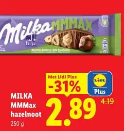 Lidl Milka MMMax hazelnoot aanbieding