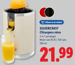 Lidl Silvercrest Citruspers retro aanbieding