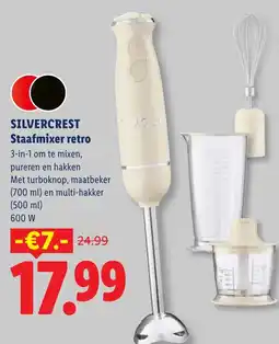 Lidl Silvercrest staafmixer retro aanbieding