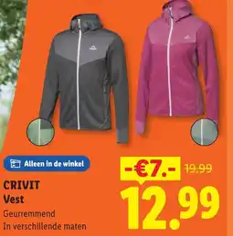 Lidl Crivit vest aanbieding