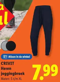 Lidl Crivit Heren joggingbroek aanbieding