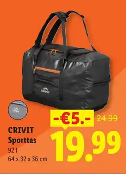 Lidl Crivit Sporttas aanbieding