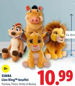 Lidl Simba Lion King™ knuffel aanbieding