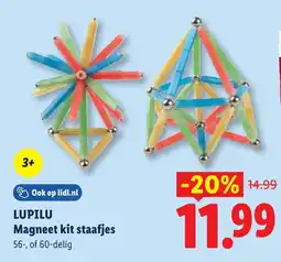 Lidl Lupilu magneet kit staafjes aanbieding