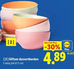 Lidl [2] Giftset dessertborden aanbieding