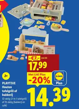 Lidl Playtive Houten tafelgrill of bakkerij aanbieding
