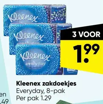 Big Bazar Kleenex zakdoekjes aanbieding