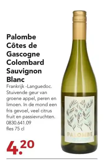 Zegro Palombe Cotes de Gascogne Colombard Sauvignon Blanc aanbieding