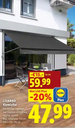 Lidl Livarno klemluifel aanbieding