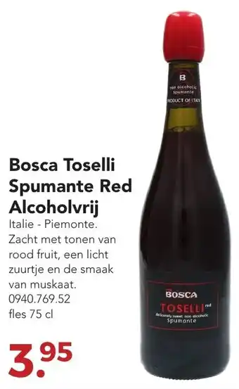 Zegro Bosca Toselli Spumante Red Alcoholvrij aanbieding