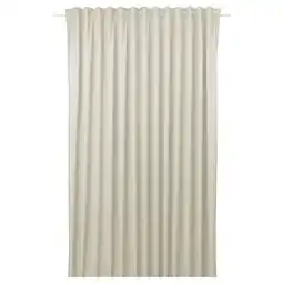 IKEA Gebroken wit bengta gordijn met roedezak, gladde textuur, rechthoekig aanbieding
