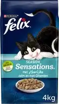 Bol.com Felix Seaside Sensations - Kattenvoer Droogvoer - Zalm, Koolvis & Groenten - 4 kg aanbieding