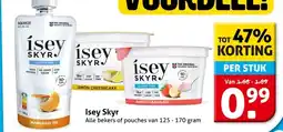 Hoogvliet Isey Skyr Alle bekers of pouches aanbieding