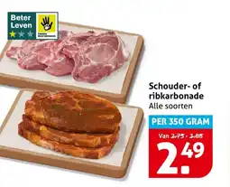 Hoogvliet Schouder of ribkarbonade aanbieding