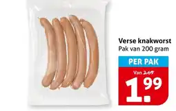 Hoogvliet Verse knakworst aanbieding