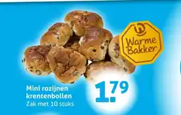Hoogvliet Mini rozijnen krentenbollen aanbieding