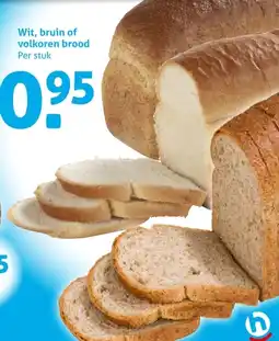 Hoogvliet Wit, bruin of volkoren brood aanbieding