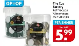 Hoogvliet The Cup Factory koffiecups aanbieding