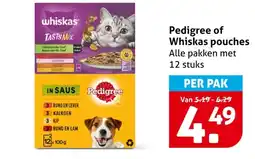 Hoogvliet Pedigree of Whiskas pouches aanbieding