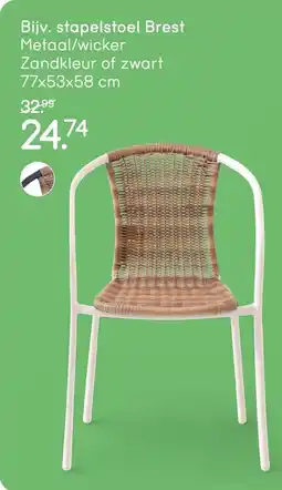 Leen Bakker Stapelstoel Brest aanbieding