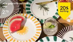 Leen Bakker Alle Geprinte Servies aanbieding