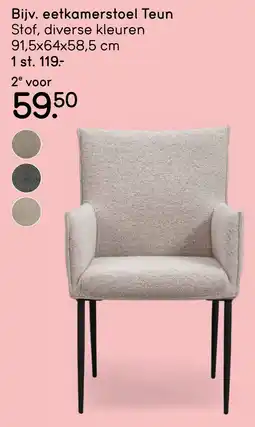 Leen Bakker Eetkamerstoel Teun aanbieding